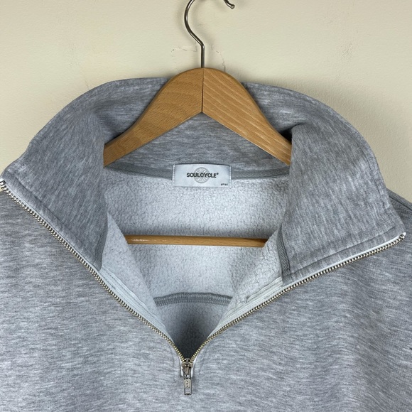 Soulcycle Funnel Neck 1/4 zip Sweatshirt Logo - Picture 7 of 8